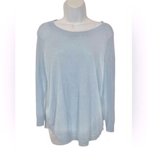 J Crew Lightweight Sweater Women XS Light Blue Coastal‎ Airy Cottagecore Beachy